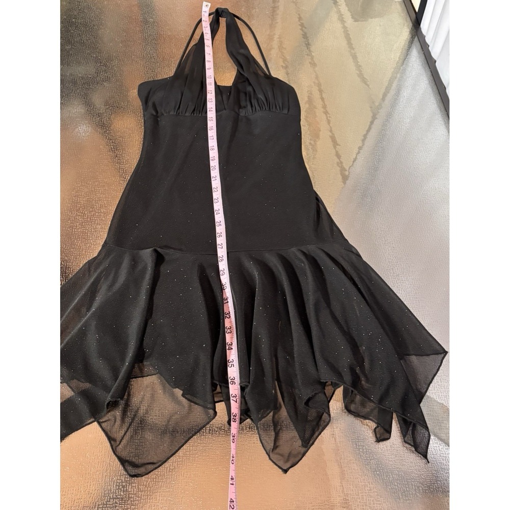 Vintage Y2K Taboo Halter Dress Womens Small Whimsigoth Fairy Grunge Asymmetric - Picture 6 of 8